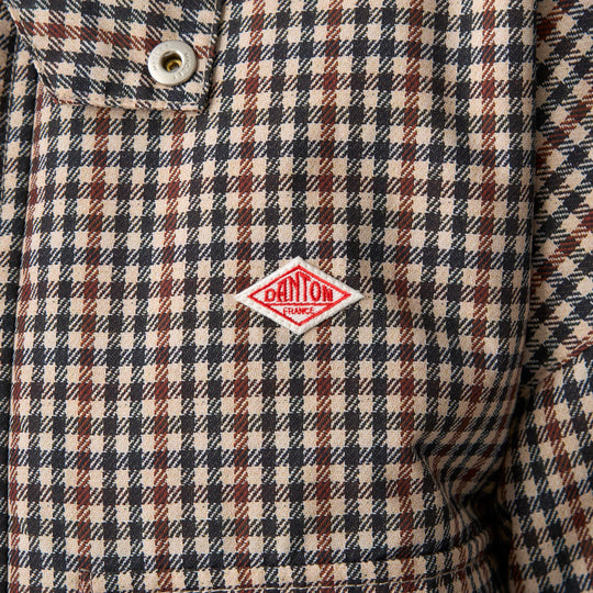 Women's Nylon Tussah Short Jacket Plaid