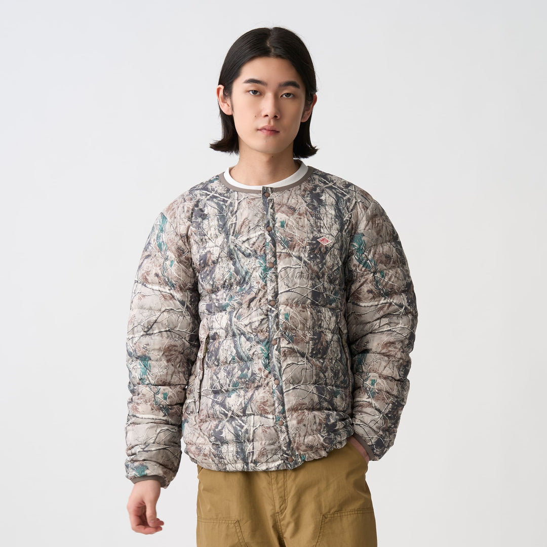 Men's Crewneck Inner Down Jacket - Tree Camo Print