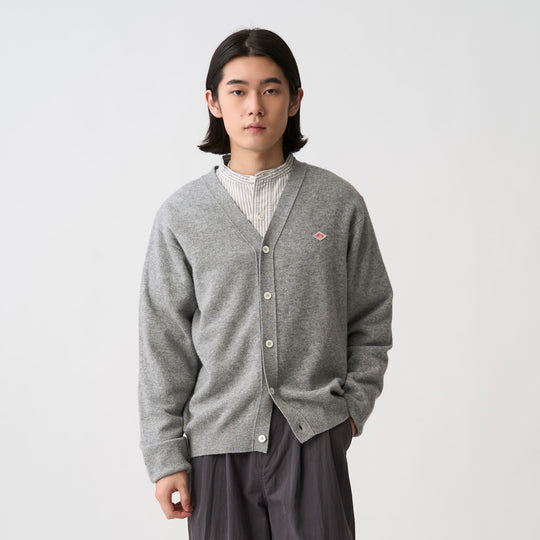 Men's Lambswool V-Neck Knit Cardigan