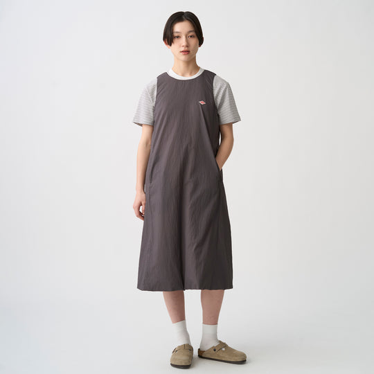 Women's Insulation Nylon Round Neck Dress