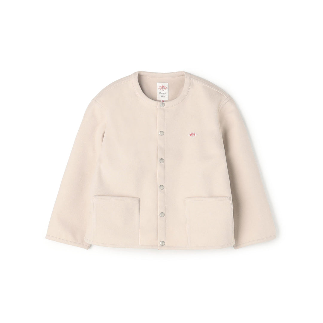 Women's Fleece Like Collarless Jacket