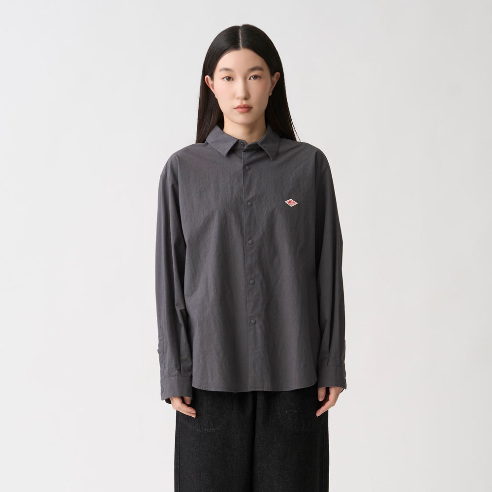 Women's Cotton Typewriter Wrinkled Shirt
