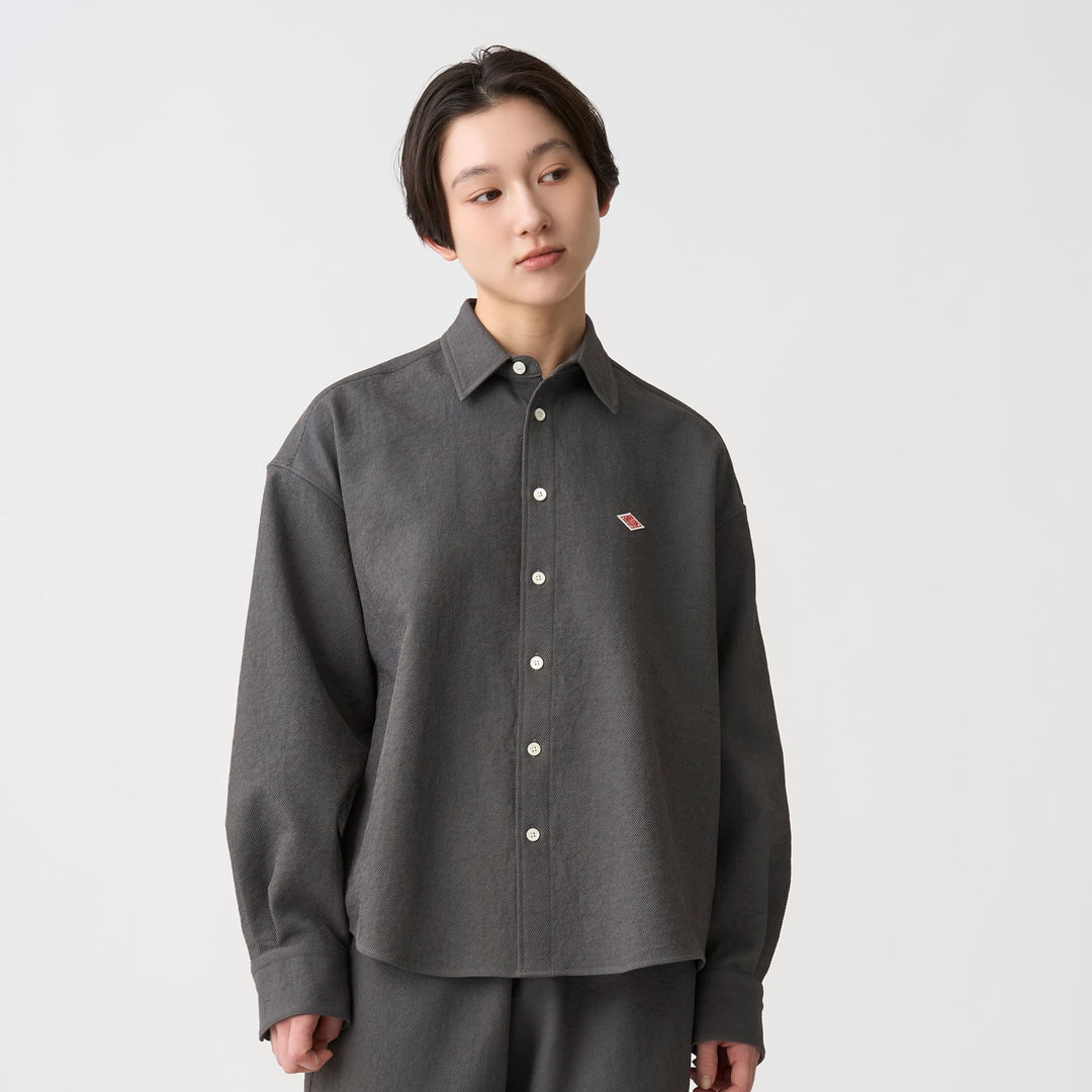 Women's Polyester Twill Shirt Jacket