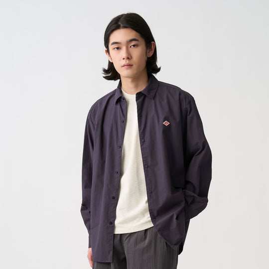 Men's Cotton Typewriter Wrinkled Shirt