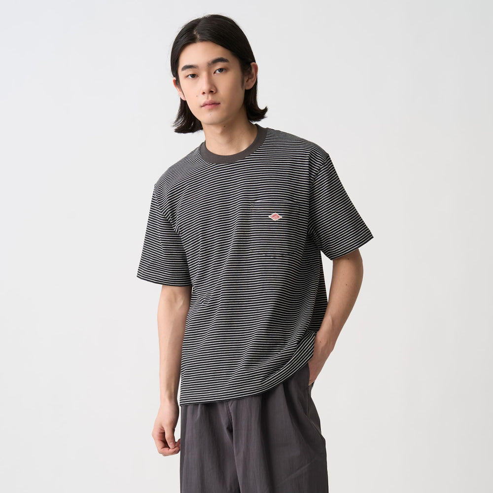 Men's Short Sleeve Pocket T-Shirt Stripe