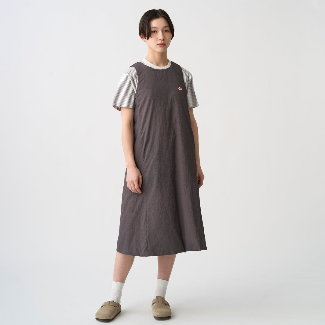 Women's Insulation Nylon Round Neck Dress