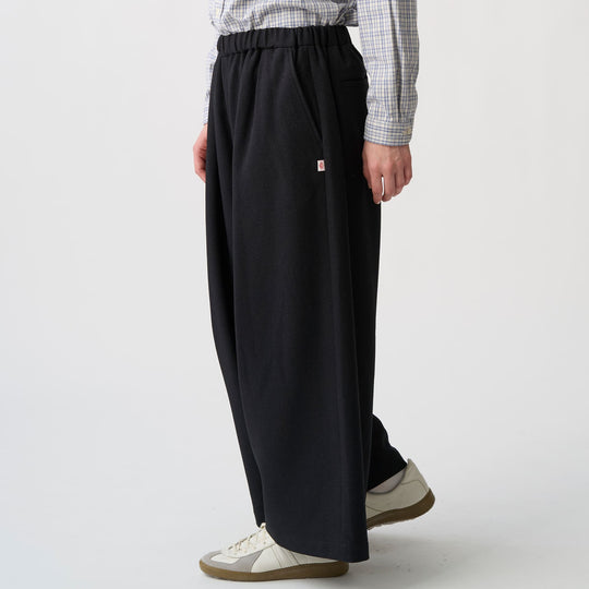 Women's Wool-Like Twill Cropped Wide Pants