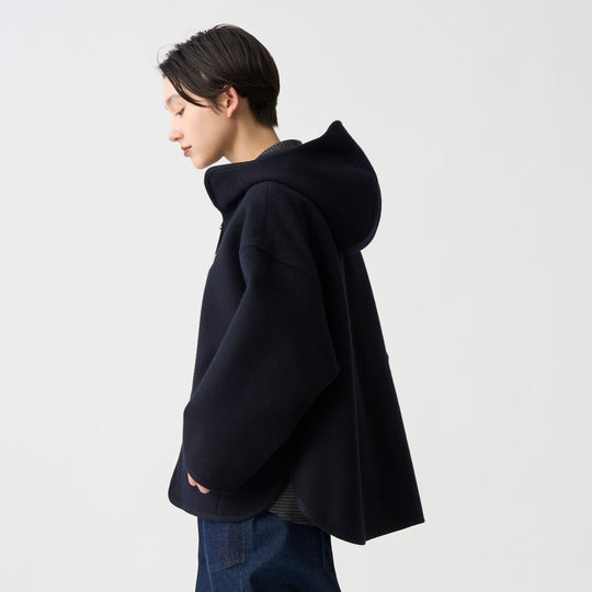 Women's Wool Melton Hooded Jacket