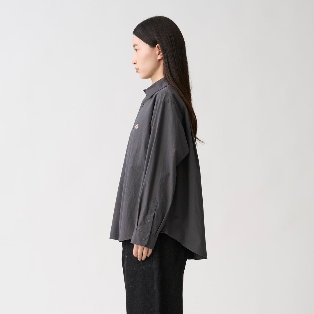 Women's Cotton Typewriter Wrinkled Shirt