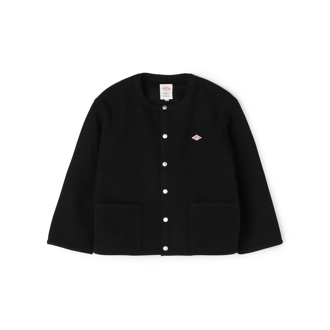 Women's Fleece Like Collarless Jacket