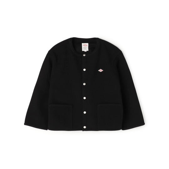 Women's Fleece Like Collarless Jacket