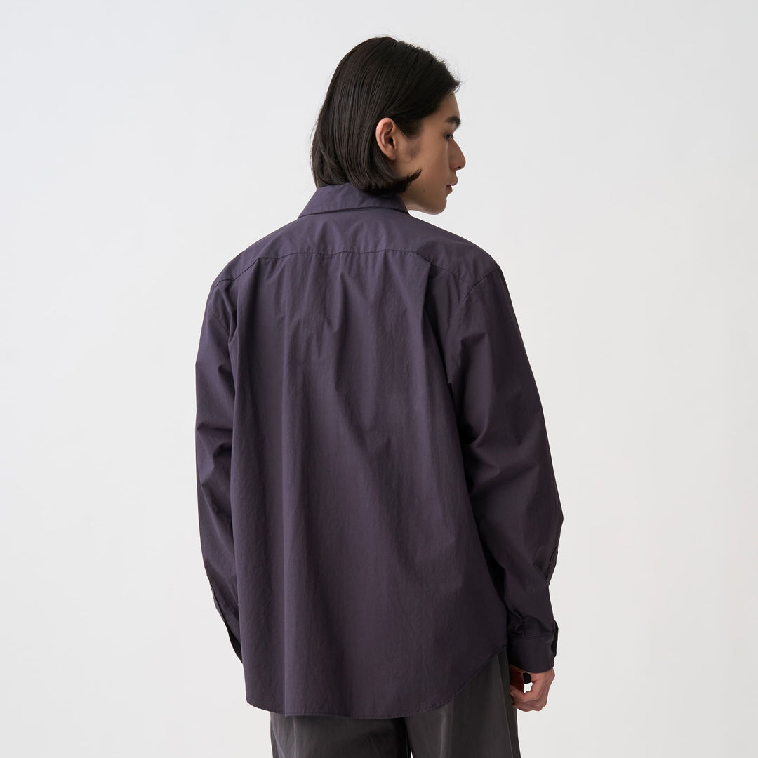 Men's Cotton Typewriter Wrinkled Shirt