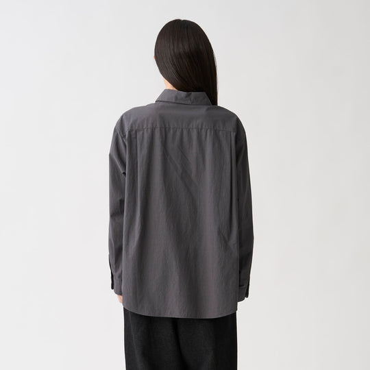 Women's Cotton Typewriter Wrinkled Shirt