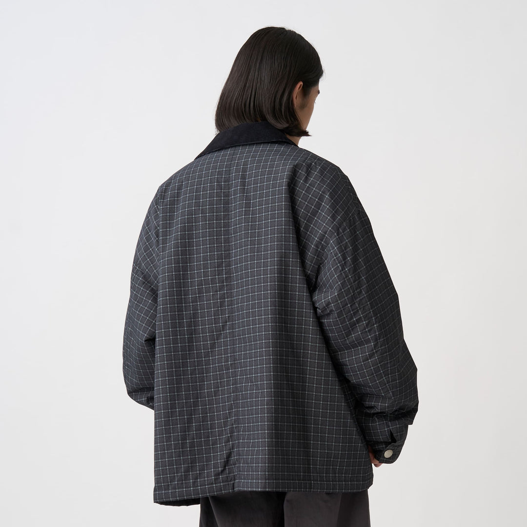 Men's Nylon Tussah Work Jacket Plaid