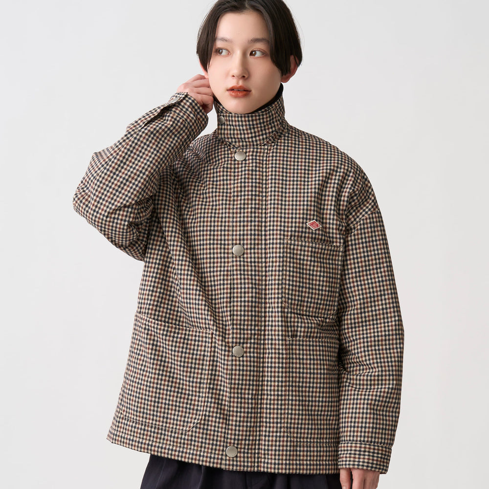 Women's Nylon Tussah Work Jacket Plaid