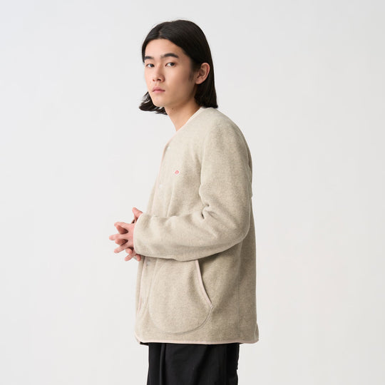 Men's Fleece Collarless Jacket