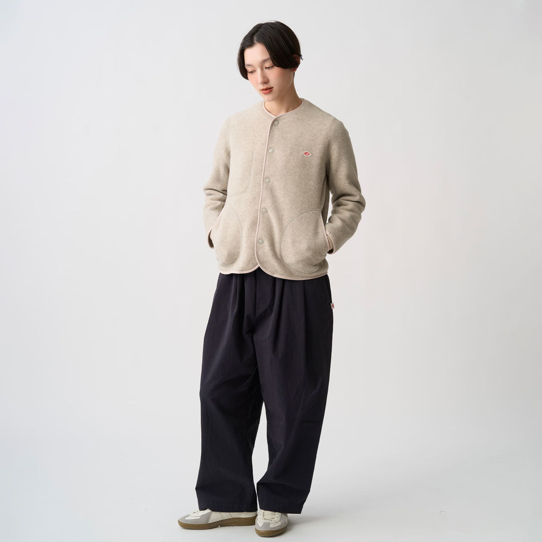 Women's Fleece Collarless Jacket
