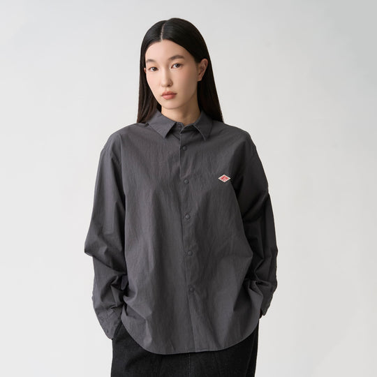 Women's Cotton Typewriter Wrinkled Shirt