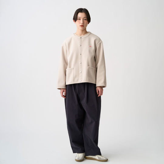 Women's Fleece Like Collarless Jacket