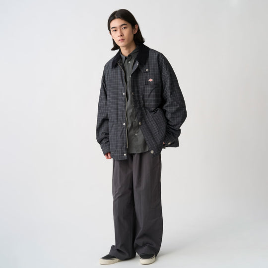 Men's Nylon Tussah Work Jacket Plaid