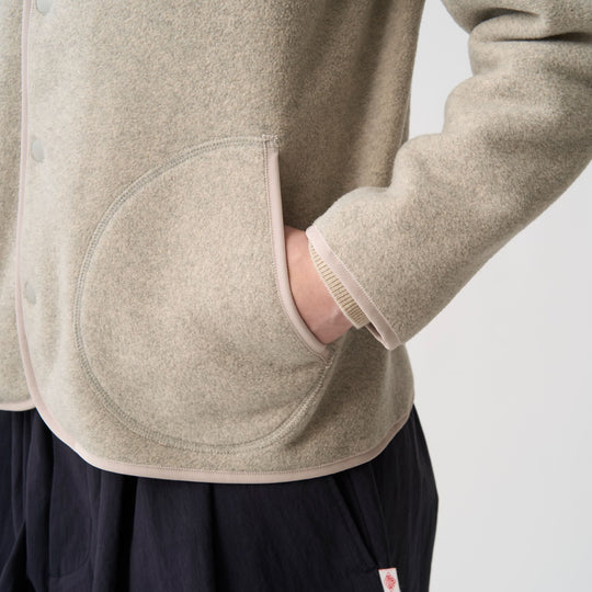 Women's Fleece Collarless Jacket