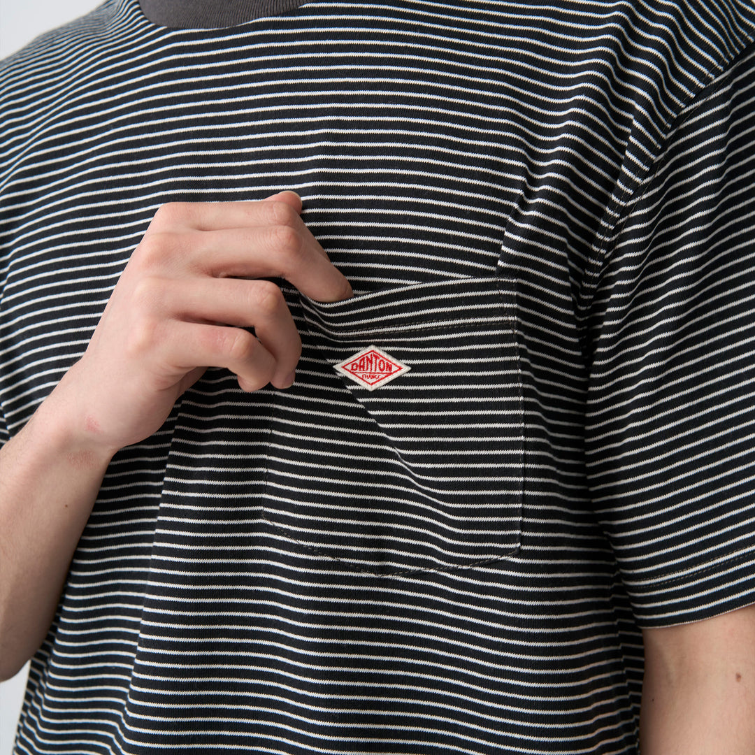 Men's Short Sleeve Pocket T-Shirt Stripe