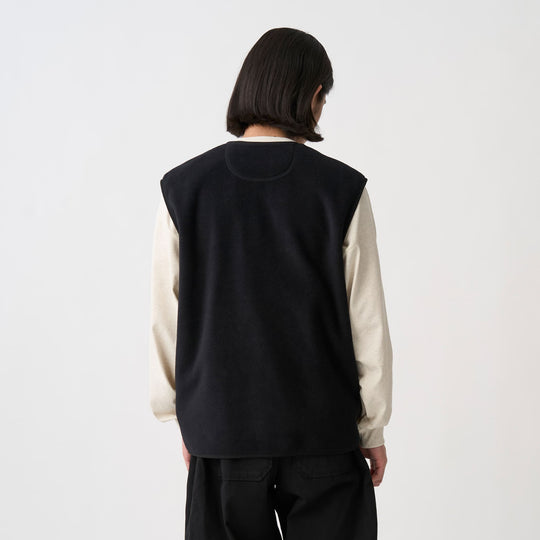 Men's Fleece Collarless Vest