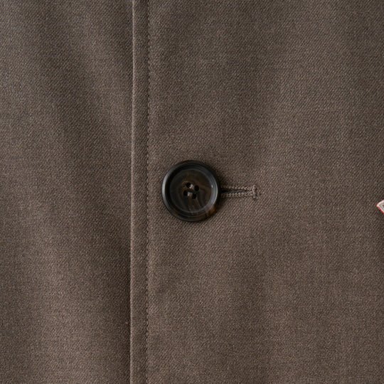 Women's Wool Like Insulation Collarless Wide Jacket