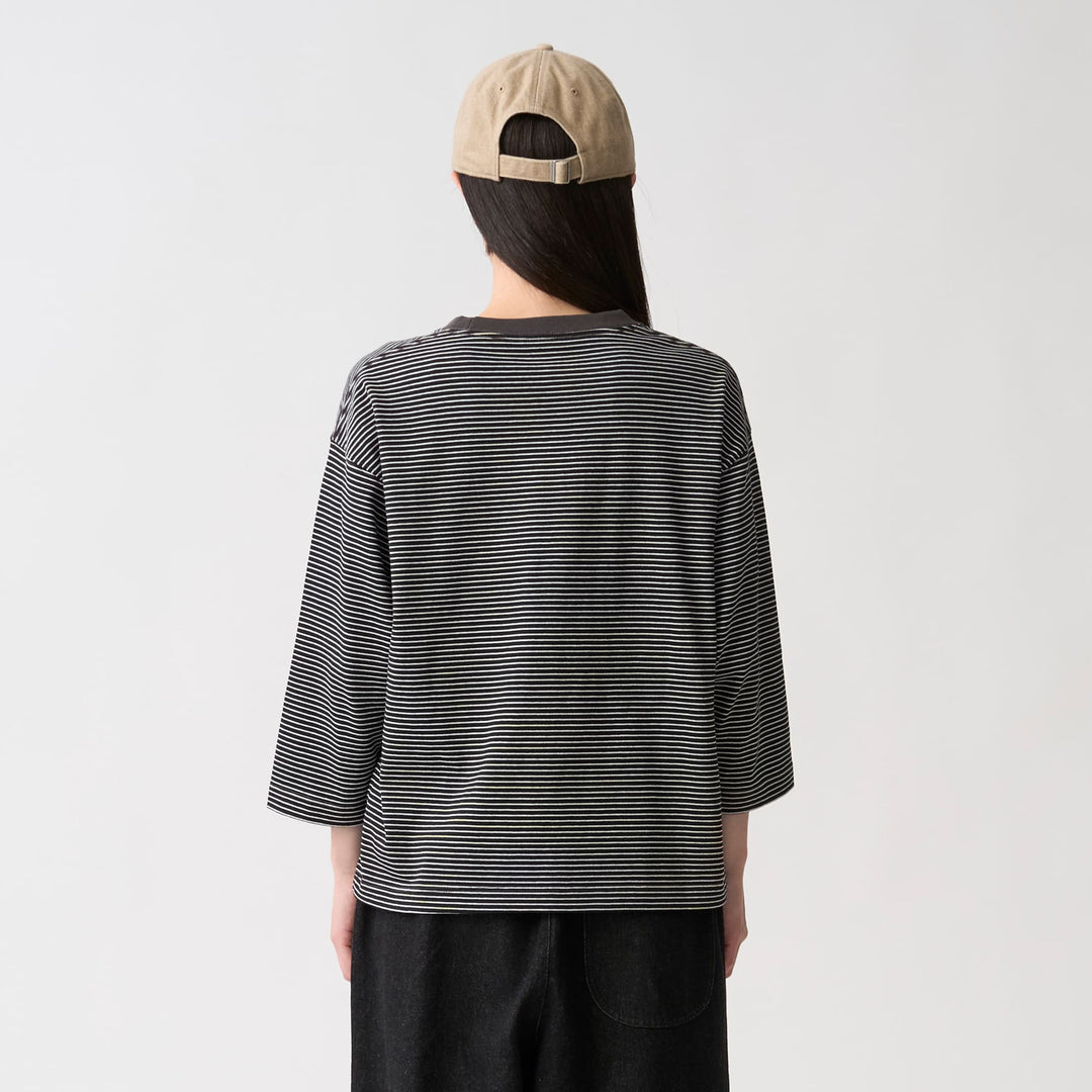 Women's 3/4 Sleeve T-Shirt Stripe