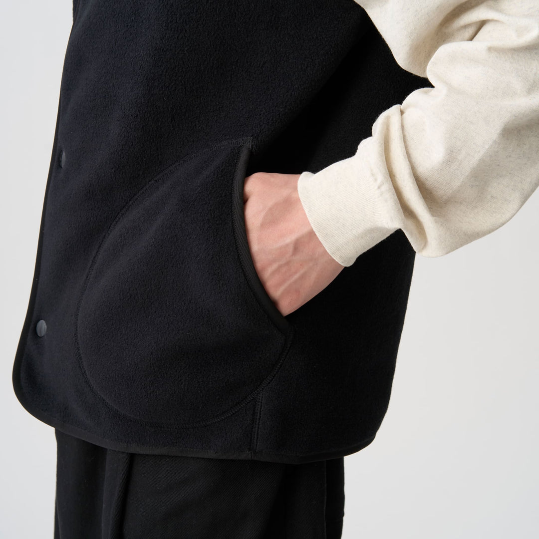 Men's Fleece Collarless Vest