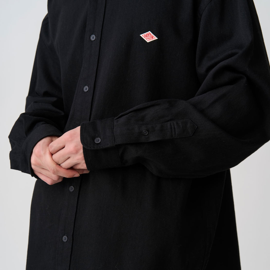 Men's Denim Corduroy Collar Shirt
