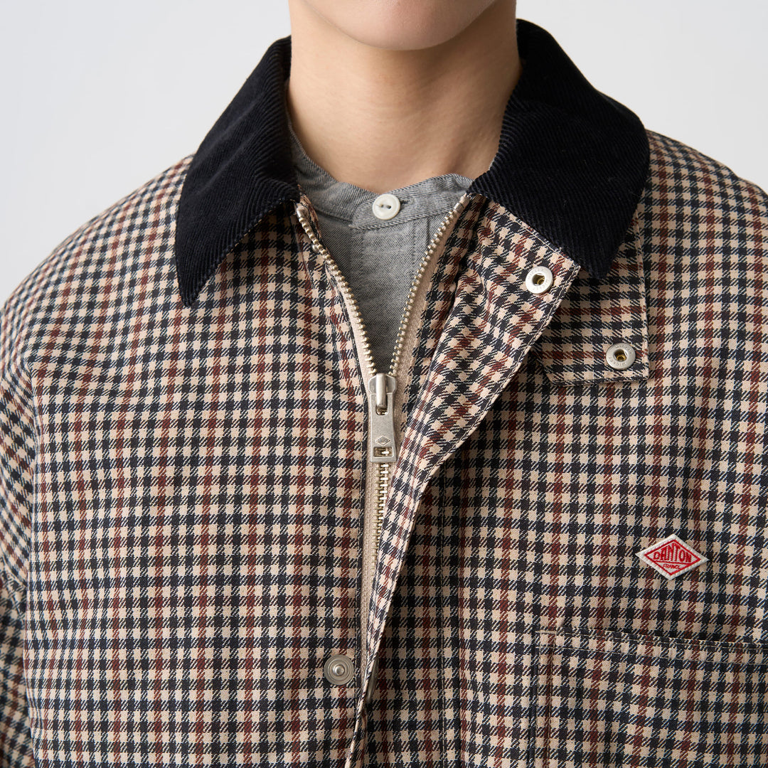 Women's Nylon Tussah Work Jacket Plaid