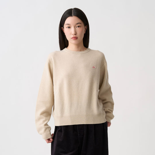 Women's Lambswool Crew Neck Knit Pullover