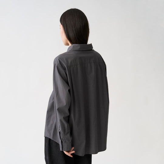 Women's Cotton Typewriter Wrinkled Shirt