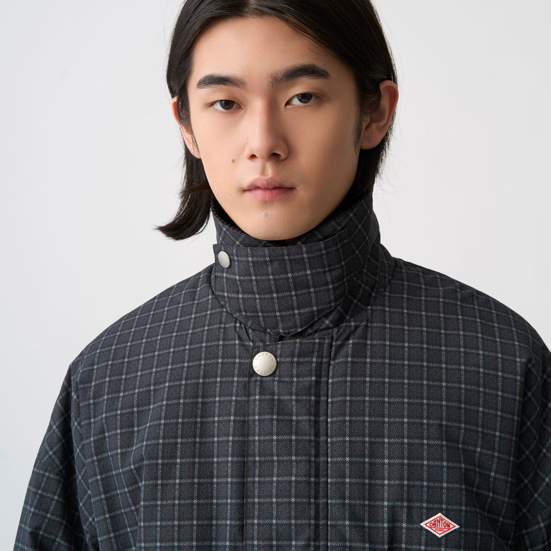 Men's Nylon Tussah Work Jacket Plaid