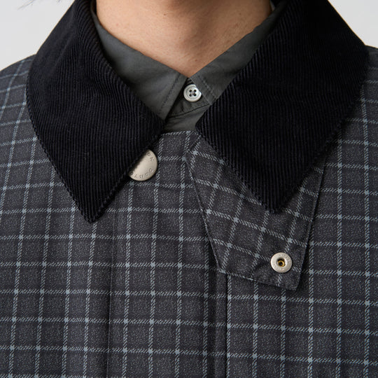 Men's Nylon Tussah Work Jacket Plaid