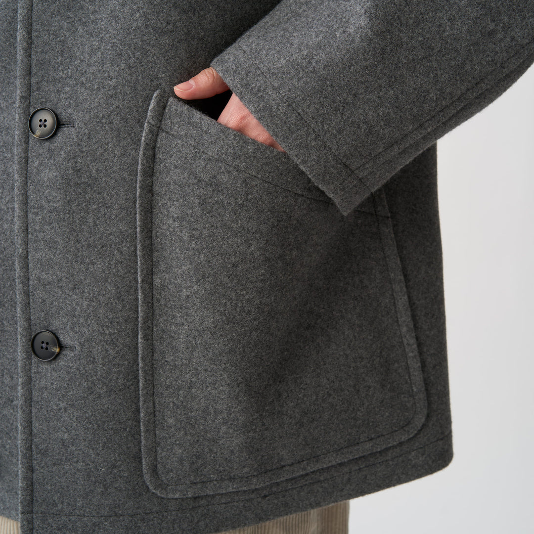 Men's Wool Melton Coverall Jacket