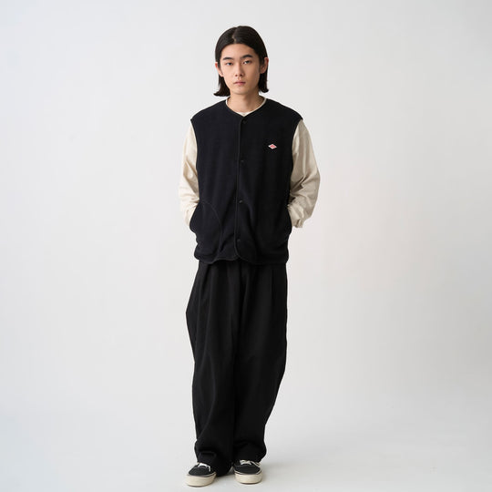 Men's Fleece Collarless Vest