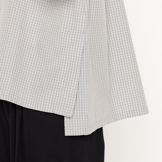 Women's Cotton Poplin Half Sleeve Shirt Plaid
