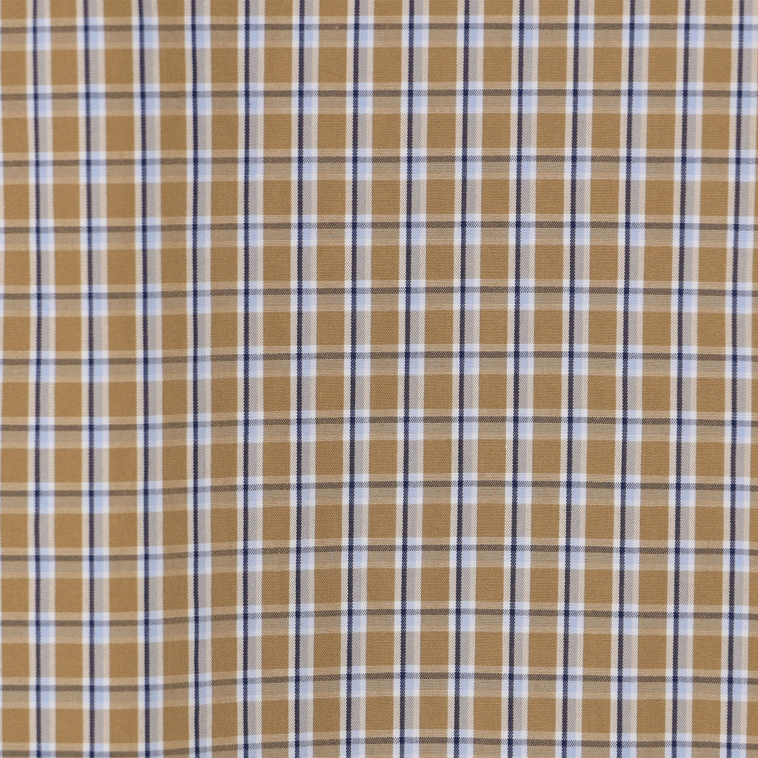 Women's Cotton Poplin Half Sleeve Shirt Plaid