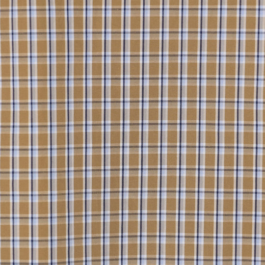Women's Cotton Poplin Half Sleeve Shirt Plaid