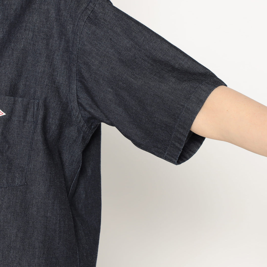 Women's Denim Dungaree Short Sleeve B.D Shirt