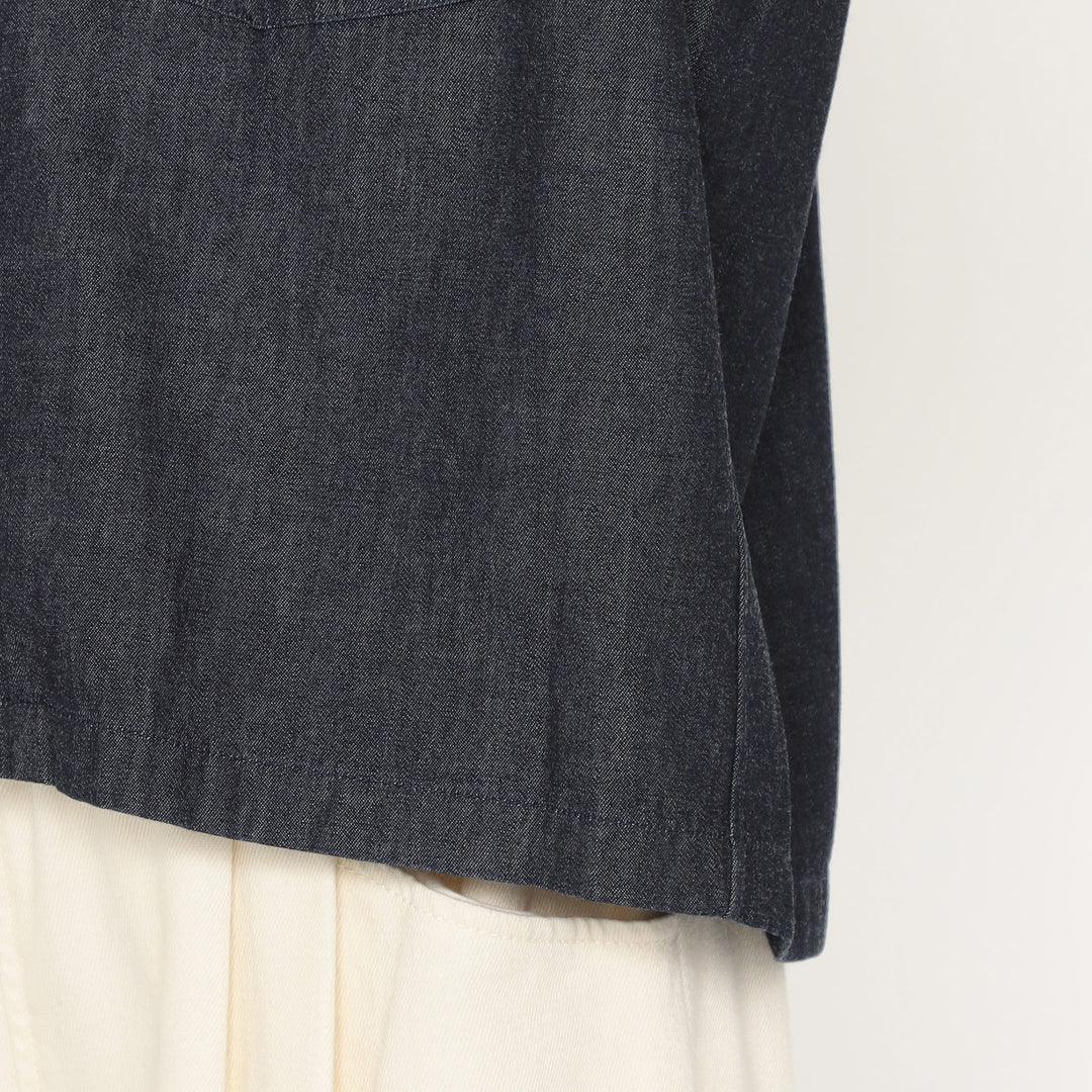 Women's Denim Dungaree Short Sleeve B.D Shirt