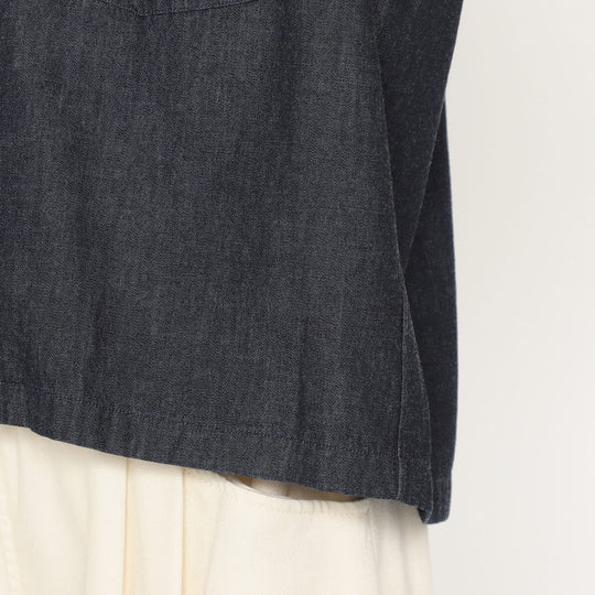 Women's Denim Dungaree Short Sleeve B.D Shirt