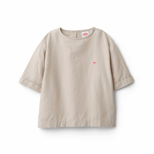 Women's Cotton Linen Slub Pullover Blouse