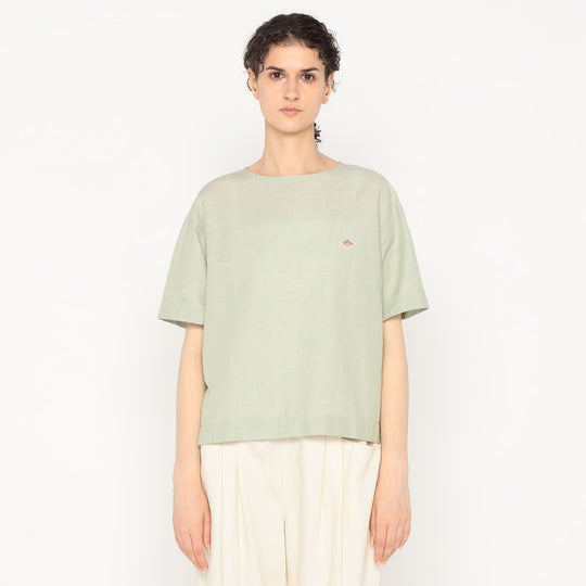Women's Cotton Linen Slub Pullover Blouse