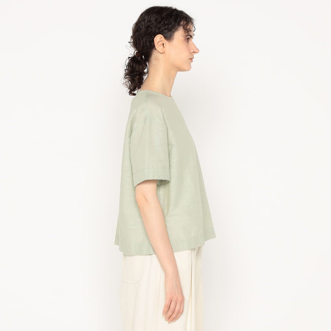 Women's Cotton Linen Slub Pullover Blouse