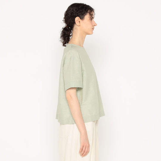 Women's Cotton Linen Slub Pullover Blouse
