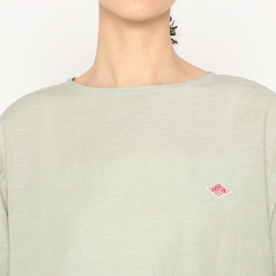 Women's Cotton Linen Slub Pullover Blouse