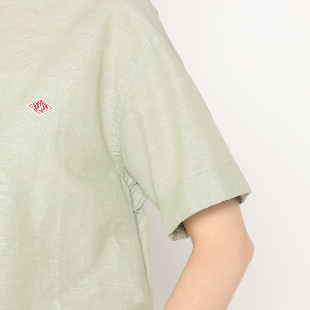 Women's Cotton Linen Slub Pullover Blouse
